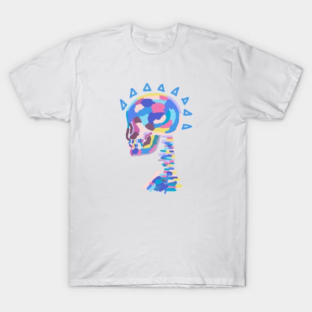 Colorful skeleton T-Shirt by gremoline